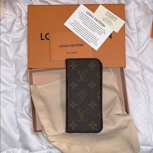 Louis Vuitton I-Phone X Folio MNG Case